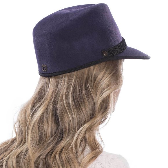 Eric Javitz Purple Black CLIA Women\'s Designer Hat